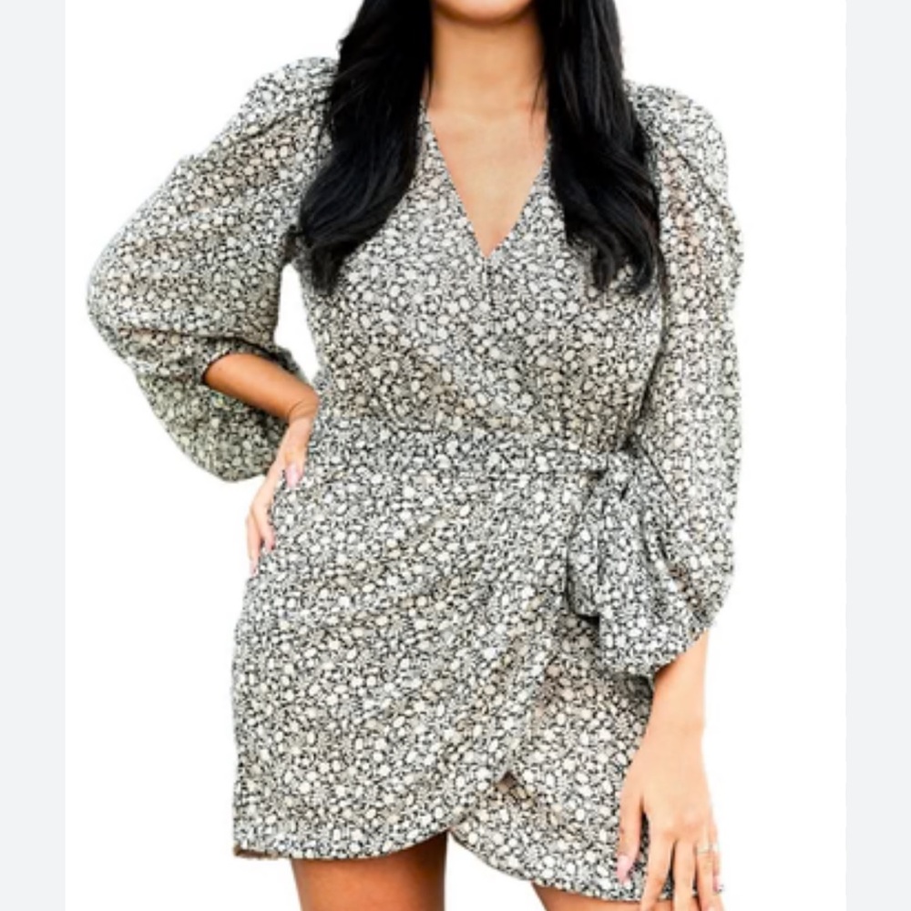 Floral Wrap Dress